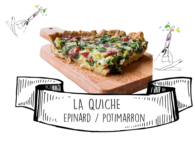 Cuisine et Recettes aux Huiles Essentielles : Quiche épinard et potimarron